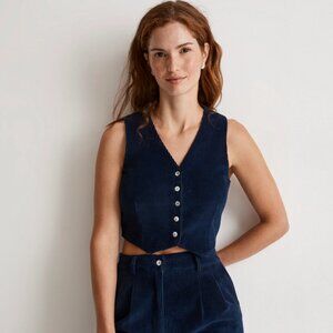 DONNI. Corduroy Cropped Vest